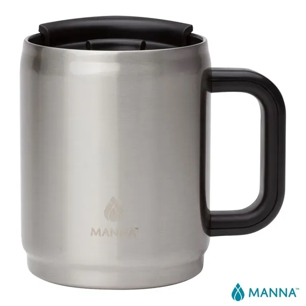 3.62" x 4.62" x 5" Manna™ Boulder 14-ounce double-wall stainless steel... from ASI 67866 Logomark/Valumark