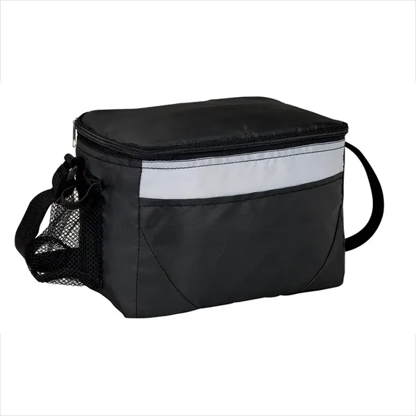 Lunch bag and cooler with 6-can zipper compartment, side mesh pocket,... from ASI 67866 Logomark/Valumark