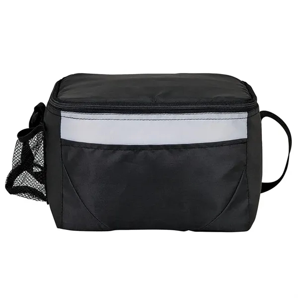 Lunch bag and cooler with 6-can zipper compartment, side mesh pocket,... from ASI 67866 Logomark/Valumark