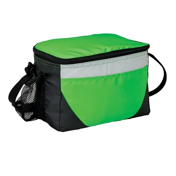 Lunch bag and cooler with 6-can zipper compartment, side mesh pocket,... from ASI 67866 Logomark/Valumark