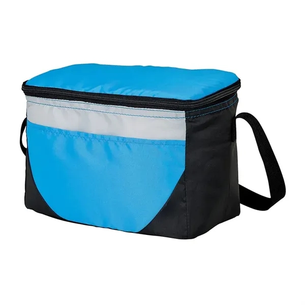 Lunch bag and cooler with 6-can zipper compartment, side mesh pocket,... from ASI 67866 Logomark/Valumark