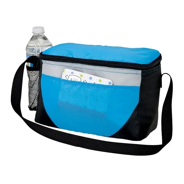 Lunch bag and cooler with 6-can zipper compartment, side mesh pocket,... from ASI 67866 Logomark/Valumark