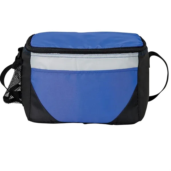 Lunch bag and cooler with 6-can zipper compartment, side mesh pocket,... from ASI 67866 Logomark/Valumark