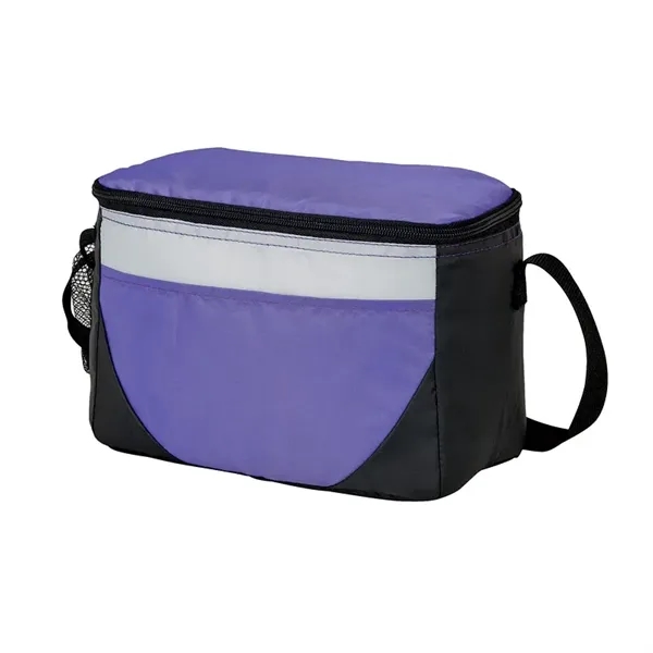 Lunch bag and cooler with 6-can zipper compartment, side mesh pocket,... from ASI 67866 Logomark/Valumark