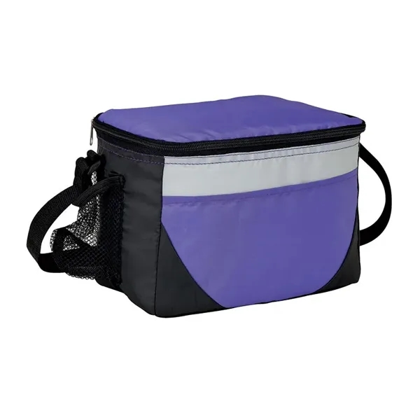 Lunch bag and cooler with 6-can zipper compartment, side mesh pocket,... from ASI 67866 Logomark/Valumark