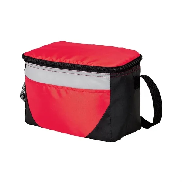 Lunch bag and cooler with 6-can zipper compartment, side mesh pocket,... from ASI 67866 Logomark/Valumark