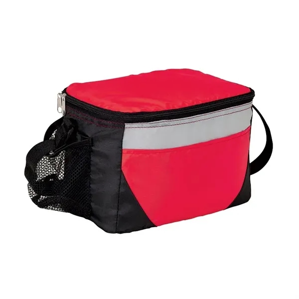 Lunch bag and cooler with 6-can zipper compartment, side mesh pocket,... from ASI 67866 Logomark/Valumark