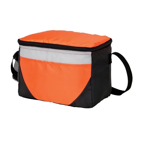Lunch bag and cooler with 6-can zipper compartment, side mesh pocket,... from ASI 67866 Logomark/Valumark