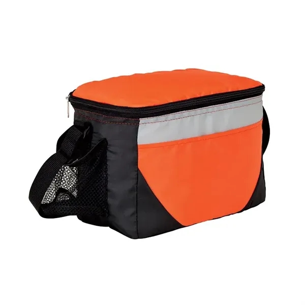Lunch bag and cooler with 6-can zipper compartment, side mesh pocket,... from ASI 67866 Logomark/Valumark