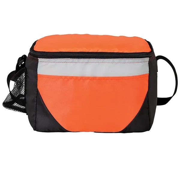 Lunch bag and cooler with 6-can zipper compartment, side mesh pocket,... from ASI 67866 Logomark/Valumark