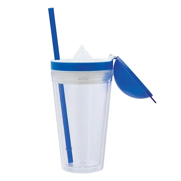 3.75" x 9.25" x 4.19" acrylonitrile styrene 16 ounce juice tumbler... from ASI 67866 Logomark/Valumark / Valumark™