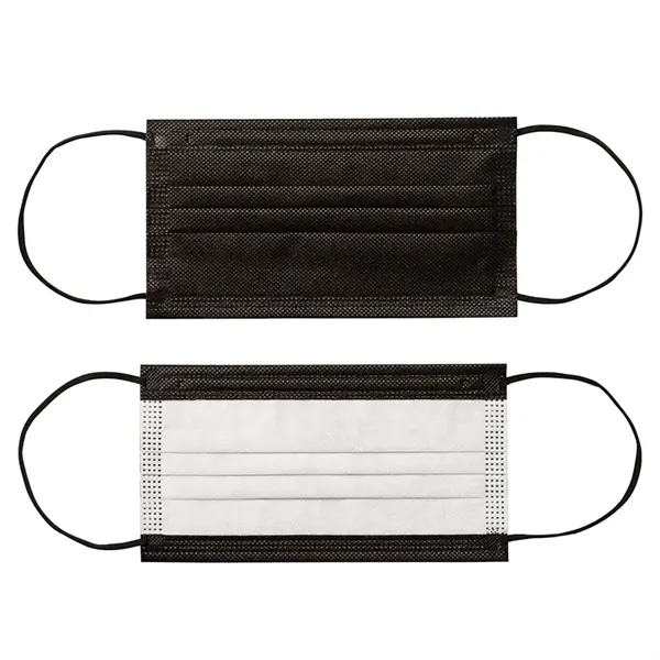 Shield III Box of 50pcs Black Disposable Face Masks... from ASI 67866 Logomark/Valumark