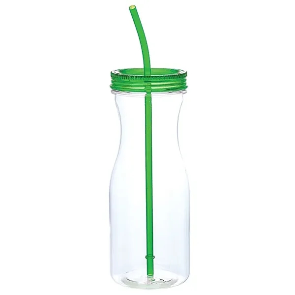 3.5" x 9" x 3.5" carafe-style Tritan™ single-walled tumbler with AS... from ASI 67866 Logomark/Valumark / Valumark™