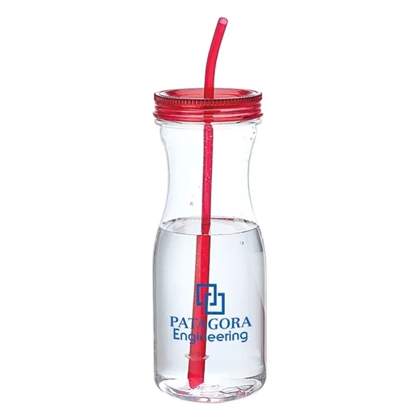 3.5" x 9" x 3.5" carafe-style Tritan™ single-walled tumbler with AS... from ASI 67866 Logomark/Valumark / Valumark™