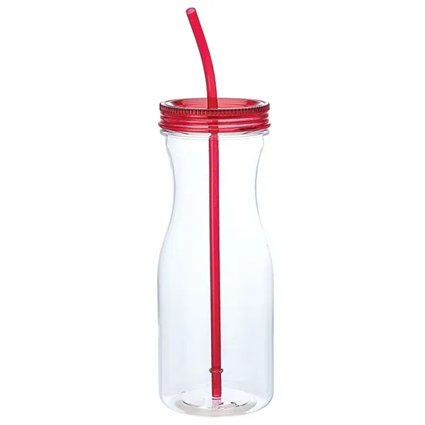 3.5" x 9" x 3.5" carafe-style Tritan™ single-walled tumbler with AS... from ASI 67866 Logomark/Valumark / Valumark™