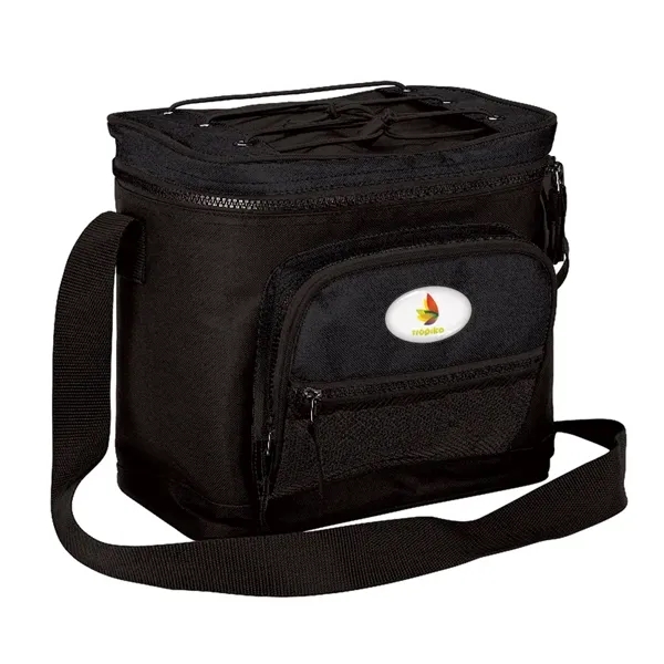 12-can cooler with PEVA lining; includes 1 1/2" x 47" adjustable... from ASI 67866 Logomark/Valumark / Valumark™