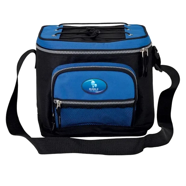 12-can cooler with PEVA lining; includes 1 1/2" x 47" adjustable... from ASI 67866 Logomark/Valumark / Valumark™