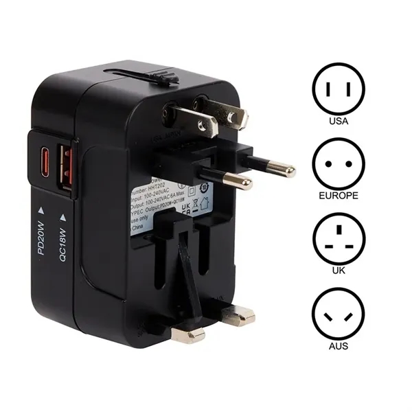 Bellingham Universal Travel Adapter... from ASI 67866 Logomark/Valumark