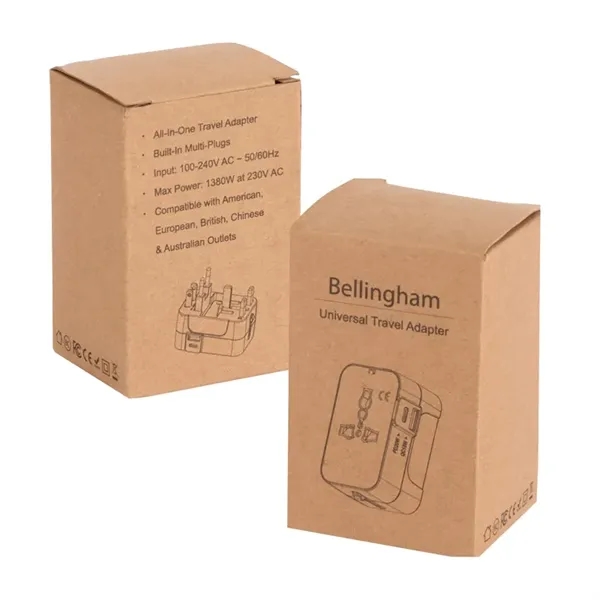Bellingham Universal Travel Adapter... from ASI 67866 Logomark/Valumark