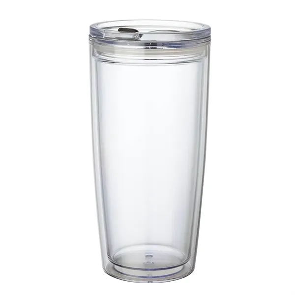 3.5" x 7.38" x 3.62" Passion 22-ounce AS plastic double-wall tumbler... from ASI 67866 Logomark/Valumark / Valumark™