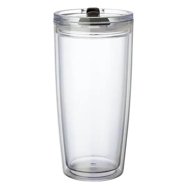 3.5" x 7.38" x 3.62" Passion 22-ounce AS plastic double-wall tumbler... from ASI 67866 Logomark/Valumark / Valumark™