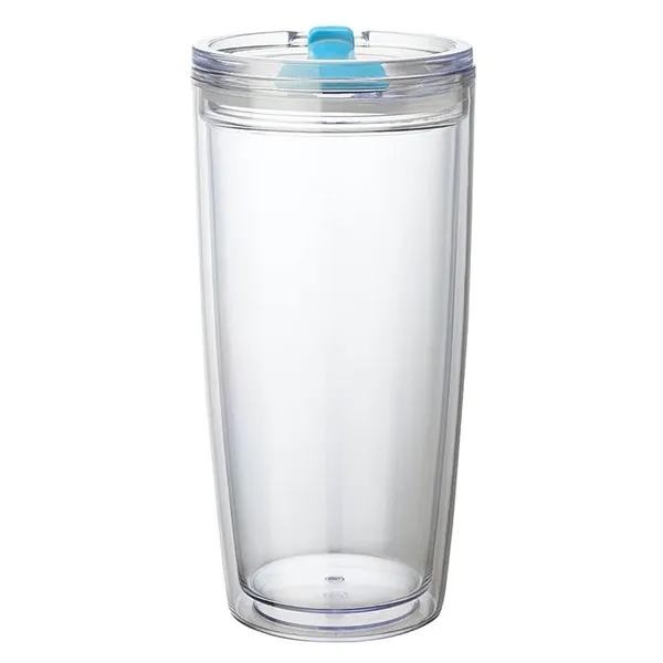 3.5" x 7.38" x 3.62" Passion 22-ounce AS plastic double-wall tumbler... from ASI 67866 Logomark/Valumark / Valumark™