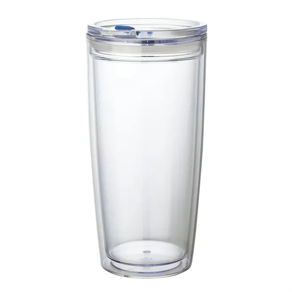 3.5" x 7.38" x 3.62" Passion 22-ounce AS plastic double-wall tumbler... from ASI 67866 Logomark/Valumark / Valumark™