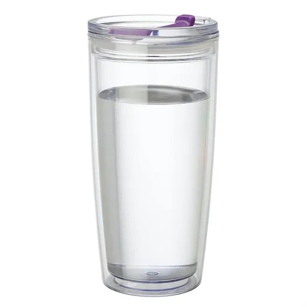3.5" x 7.38" x 3.62" Passion 22-ounce AS plastic double-wall tumbler... from ASI 67866 Logomark/Valumark / Valumark™