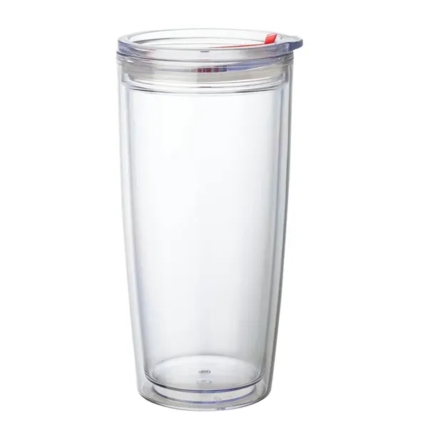 3.5" x 7.38" x 3.62" Passion 22-ounce AS plastic double-wall tumbler... from ASI 67866 Logomark/Valumark / Valumark™