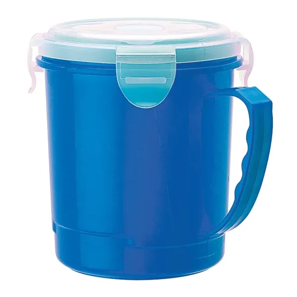4.5" x 4.88" x 5.25" 24-ounce polypropylene soup cup with silicone... from ASI 67866 Logomark/Valumark / Valumark™