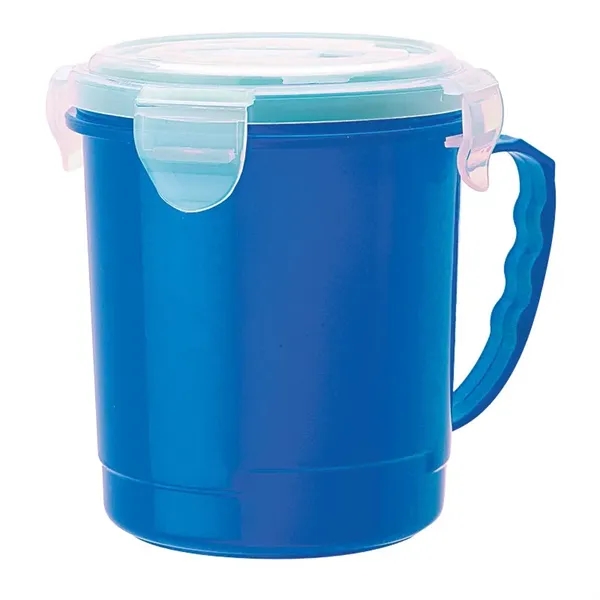 4.5" x 4.88" x 5.25" 24-ounce polypropylene soup cup with silicone... from ASI 67866 Logomark/Valumark / Valumark™