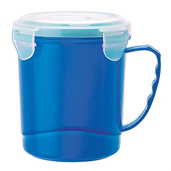4.5" x 4.88" x 5.25" 24-ounce polypropylene soup cup with silicone... from ASI 67866 Logomark/Valumark / Valumark™