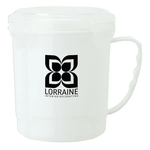 4.5" x 4.88" x 5.25" 24-ounce polypropylene soup cup with silicone... from ASI 67866 Logomark/Valumark / Valumark™