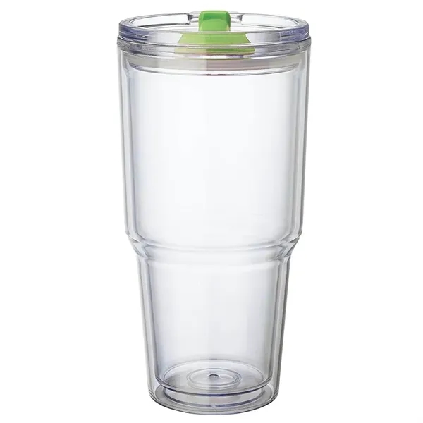 3.88" x 7.88" x 4.12" Desire 26-oz. AS plastic double-wall tumbler... from ASI 67866 Logomark/Valumark / Valumark™