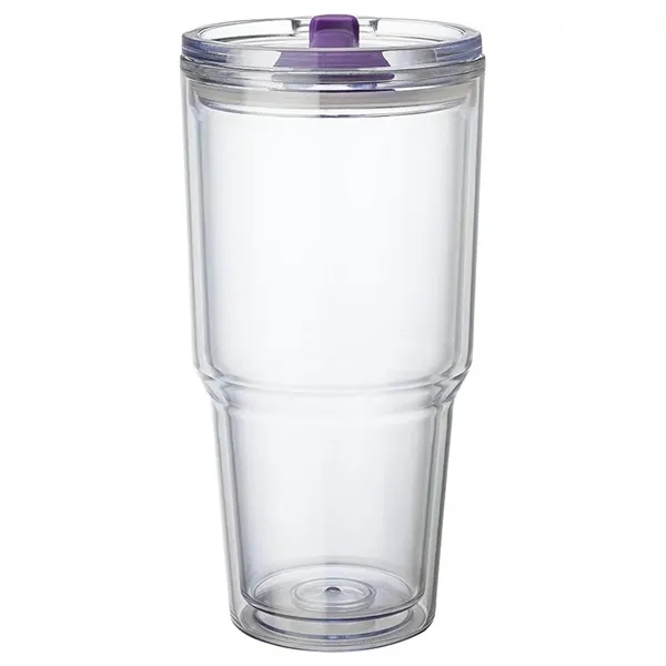 3.88" x 7.88" x 4.12" Desire 26-oz. AS plastic double-wall tumbler... from ASI 67866 Logomark/Valumark / Valumark™
