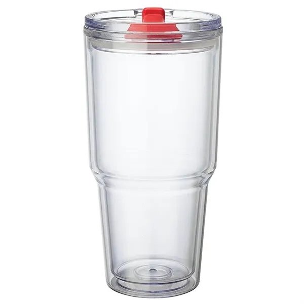 3.88" x 7.88" x 4.12" Desire 26-oz. AS plastic double-wall tumbler... from ASI 67866 Logomark/Valumark / Valumark™