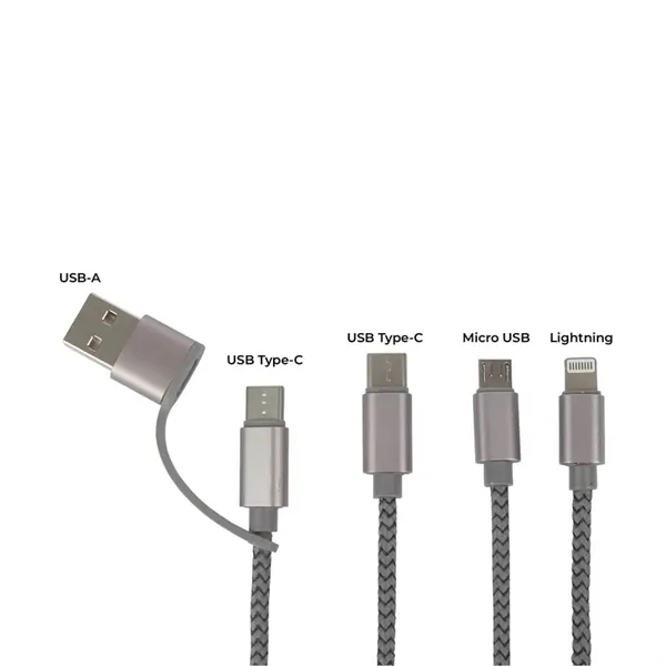 Virgo 9' RPET 5-in-1 Charging Cable... from ASI 67866 Logomark/Valumark