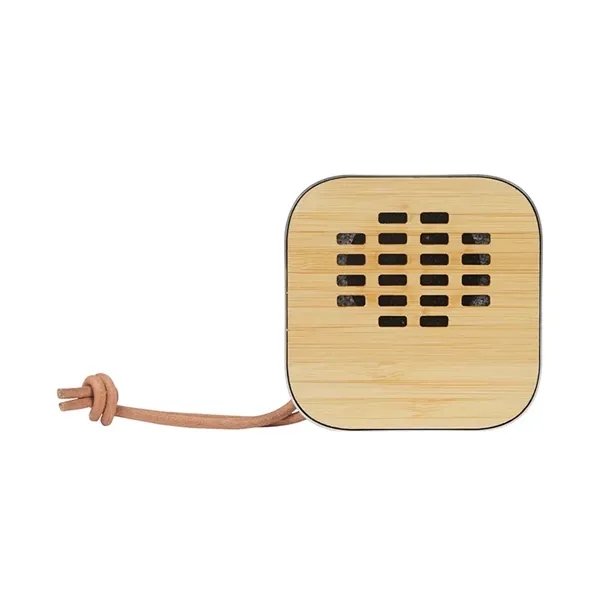 Asher 3W Recycled Aluminum / Bamboo Wireless Speaker... from ASI 67866 Logomark/Valumark