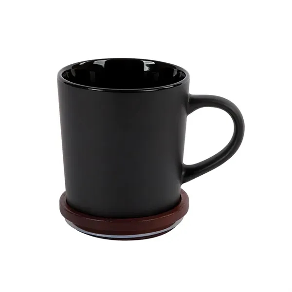 Copenhagen 16 oz. Ceramic Mug w/ Wood Lid... from ASI 67866 Logomark/Valumark