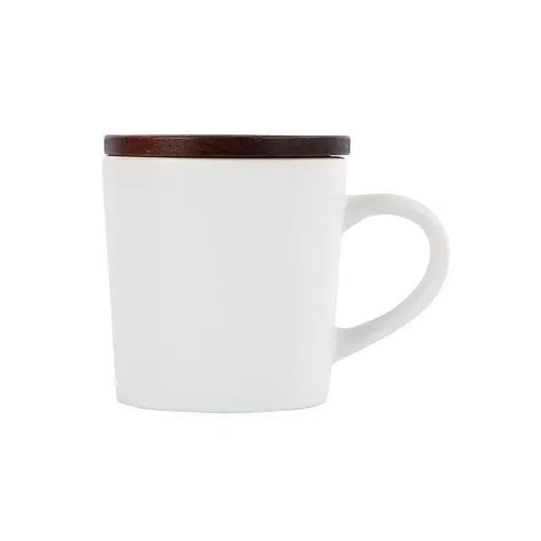 Copenhagen 16 oz. Ceramic Mug w/ Wood Lid... from ASI 67866 Logomark/Valumark