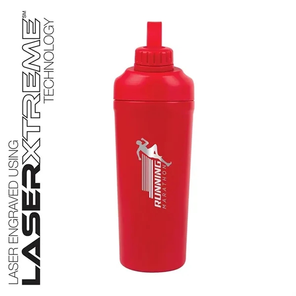 Longden 26 oz. Double Wall, Stainless Steel Shaker Bottle... from ASI 67866 Logomark/Valumark