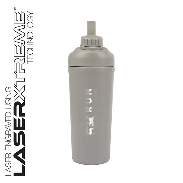 Longden 26 oz. Double Wall, Stainless Steel Shaker Bottle... from ASI 67866 Logomark/Valumark