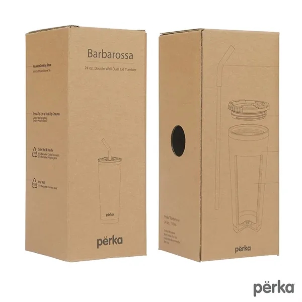 Perka® Barbarossa 24 oz. Recycled Steel and Coffee Ground...... from ASI 67866 Logomark/Valumark