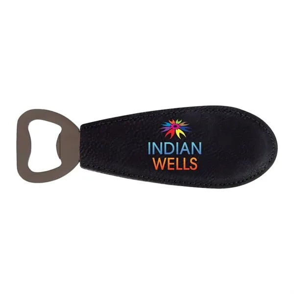 Wallace Leatherette Bottle Opener... from ASI 67866 Logomark/Valumark
