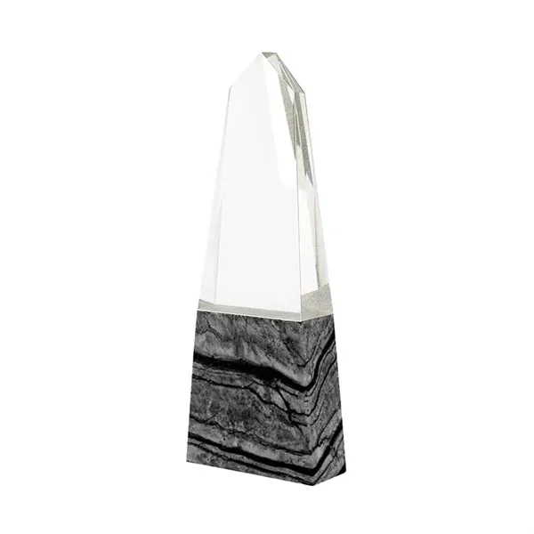 Deneb Crystal Obelisk with Marble Base... from ASI 67866 Logomark/Valumark