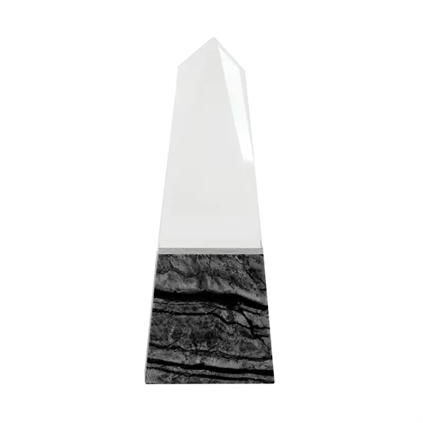 Deneb Crystal Obelisk with Marble Base... from ASI 67866 Logomark/Valumark