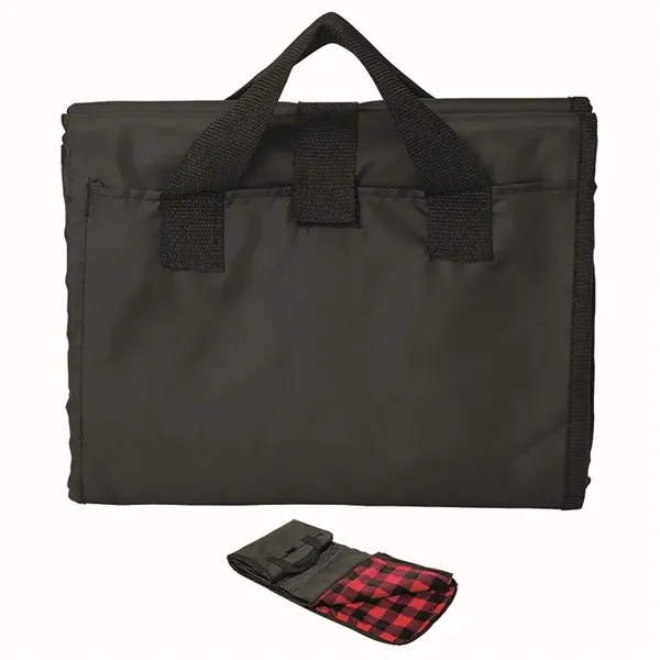 0.25" x 60" x 50" picnic blanket; includes two pockets, hook... from ASI 67866 Logomark/Valumark