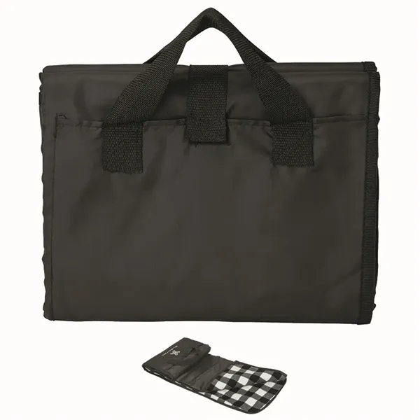 0.25" x 60" x 50" picnic blanket; includes two pockets, hook... from ASI 67866 Logomark/Valumark