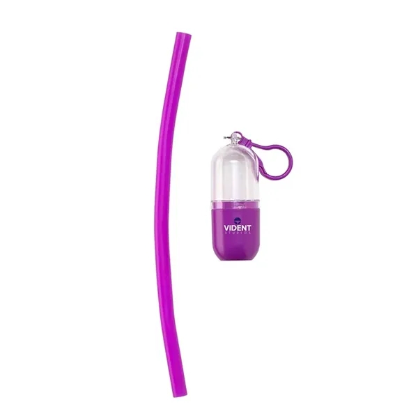 Bellini Silicone Straw in Capsule Case... from ASI 67866 Logomark/Valumark
