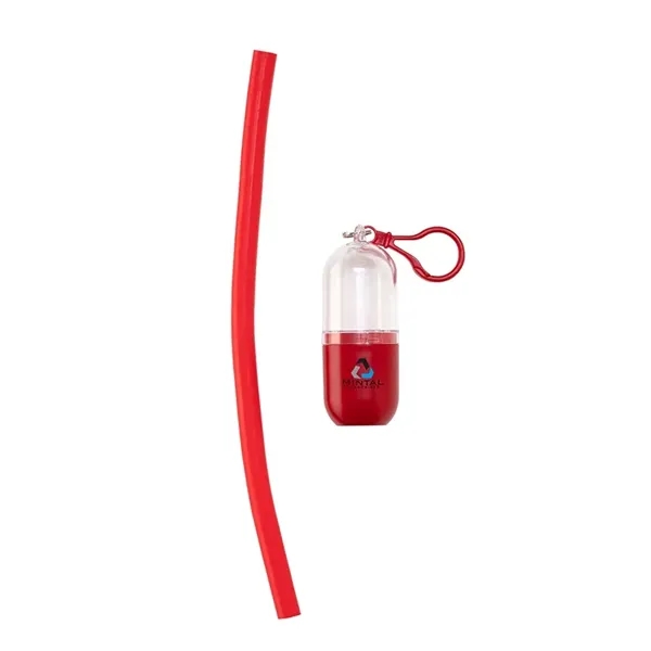 Bellini Silicone Straw in Capsule Case... from ASI 67866 Logomark/Valumark